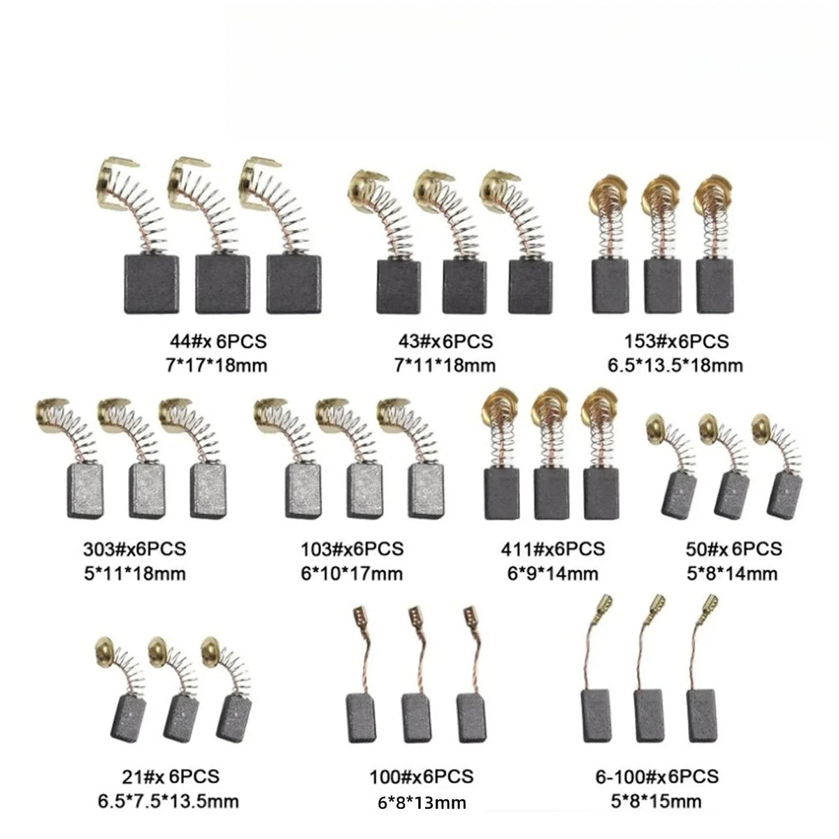 VoltBrush – Universal Motor Carbon Brush Set (40PCS)