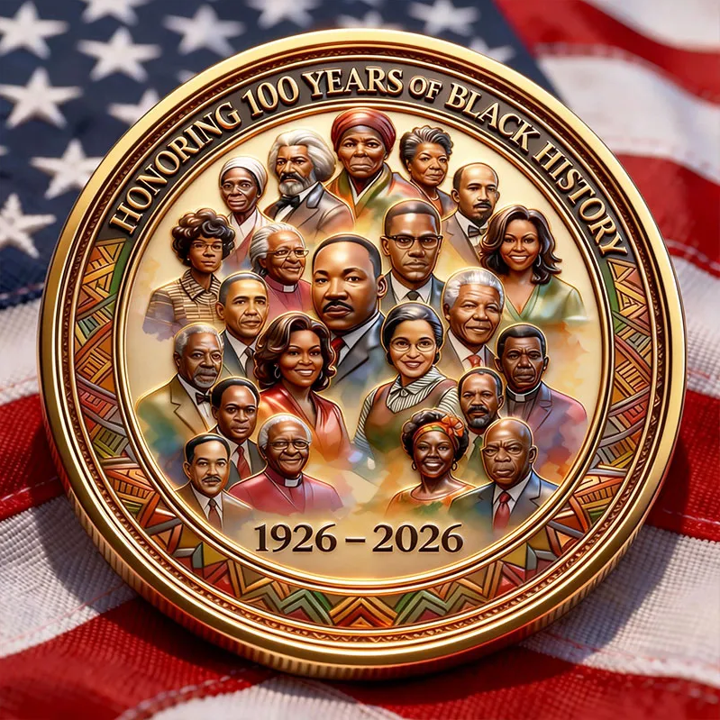 HonorRoots – Black History Month 100-Year Anniversary Coin