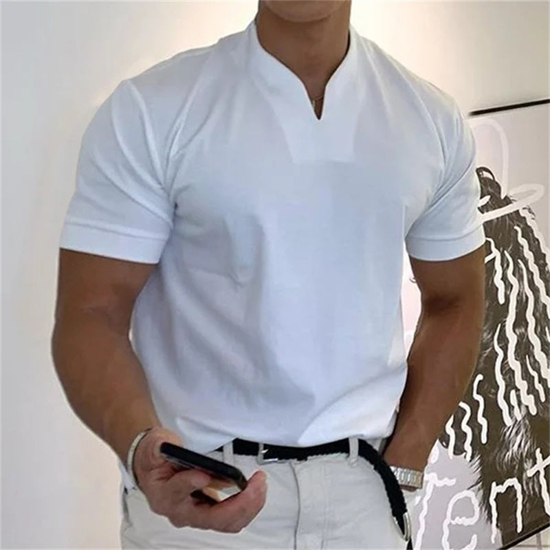 UrbanFlex – Smart Casual Fitness T-Shirt for Men