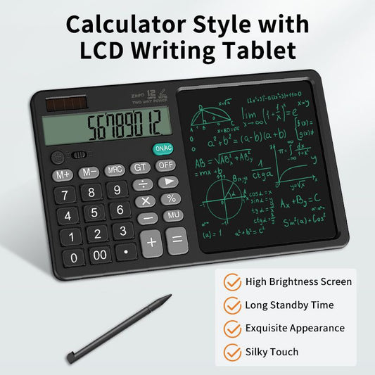 CalcNote – 2-in-1 Calculator & Writing Tablet