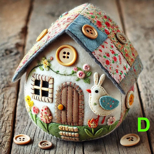 FeltNest – DIY Patchwork Egg House Kit