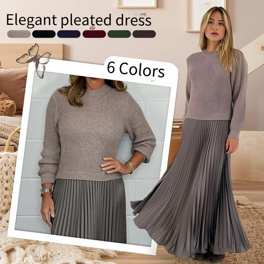 ChicFusion – Layered Jumper Pleated Dress