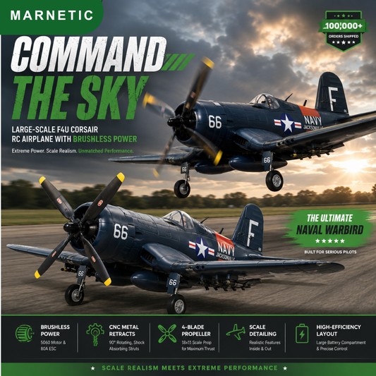 ✨Summer Refreshing Sale ⚡Large-Scale F4U Corsair RC Airplane with Brushless Power