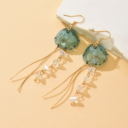 AquaGleam – Jellyfish Dangle Earrings