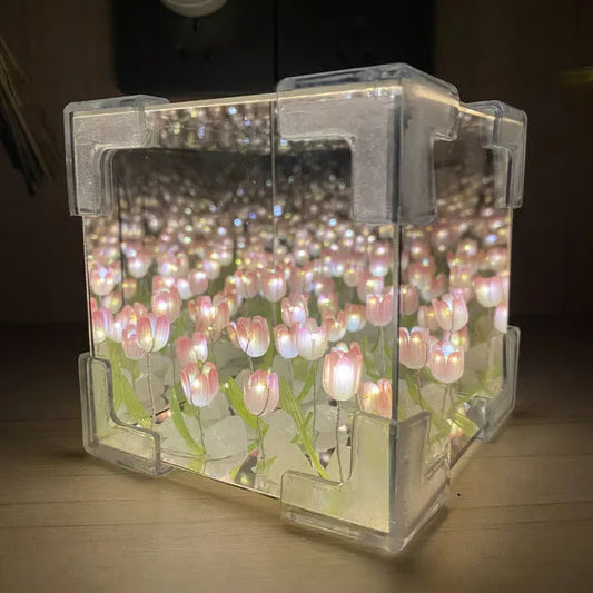 Blossom Box - Infinite Tulip Mirror Lamp