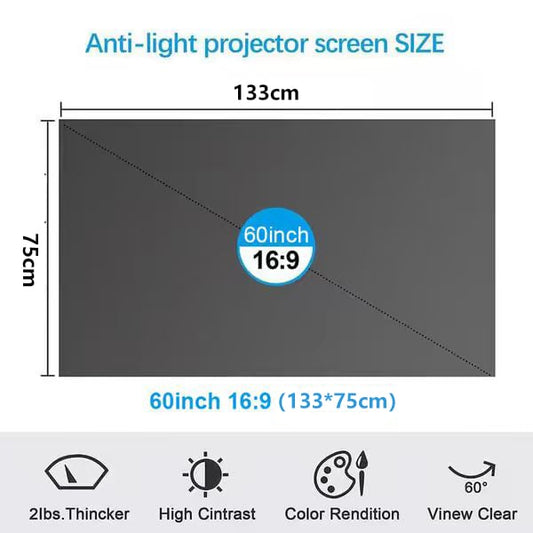 BrightShield – Anti-Light Home Theater Screen (16:9)