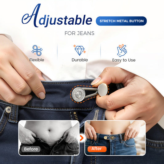 WaistPro – Metal Adjustable Button for Jeans