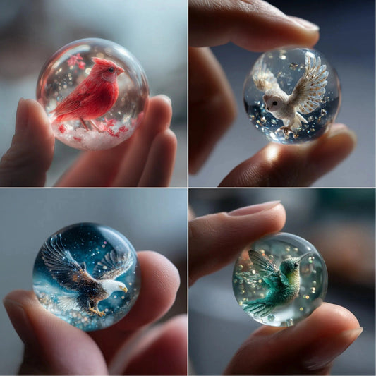 CrystalCraft – Handcrafted Glass Marble Ornament