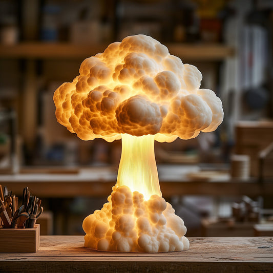 CloudBurst – Mushroom Cloud Statement Table Lamp