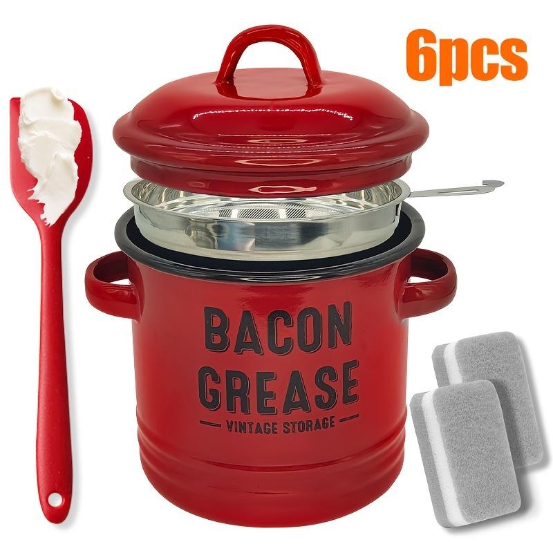 VeloraOil – Bacon Grease Collector & Strainer
