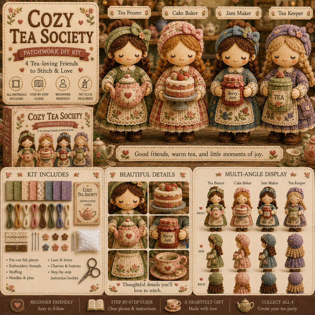 StitchTales – Patchwork Doll Sewing Kit