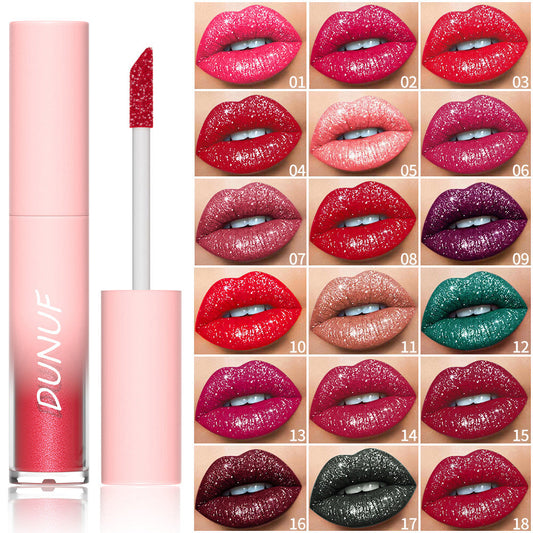 Dunuf – 18 Shades Sparkle Lip Gloss Collection