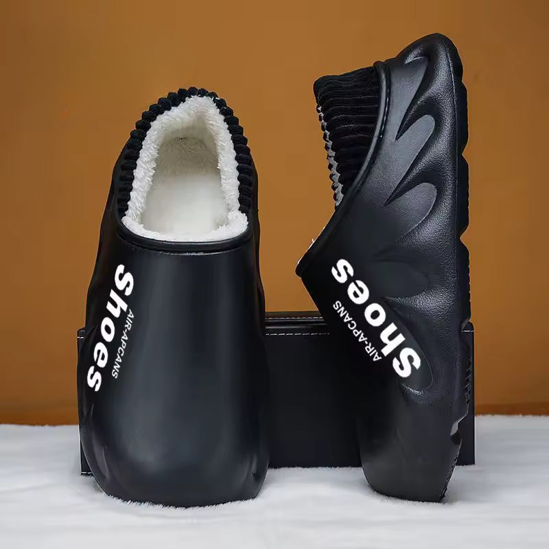 Men’s Plush Indoor Outdoor Winter Slippers