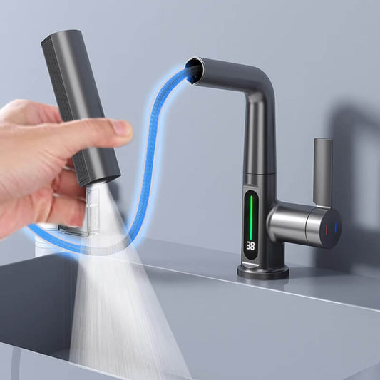 AuraStream – Pulling & Lifting Digital Display Faucet