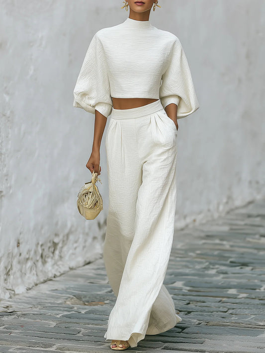 EleganceFlow – Creamy White Lantern Ensemble