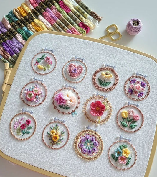 BloomStitch – Small Flower Embroidery Kit