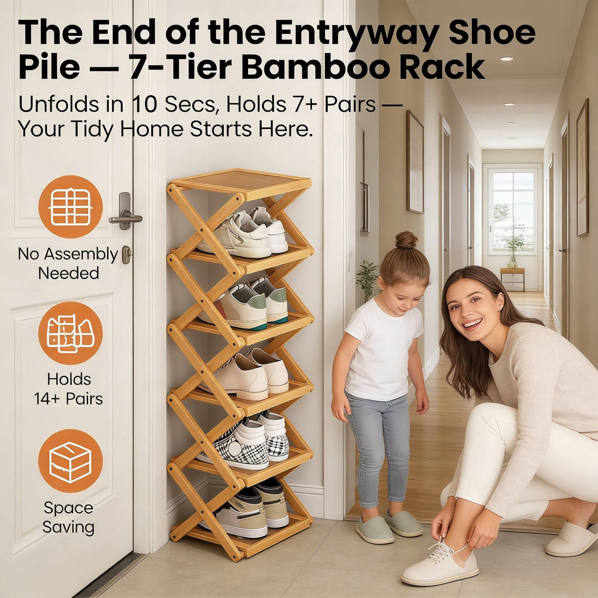 ZenRack | 9-Tier Bamboo Storage Rack