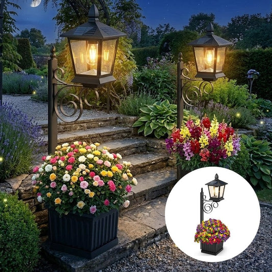FloraBeam – 2-in-1 Solar Planter Light