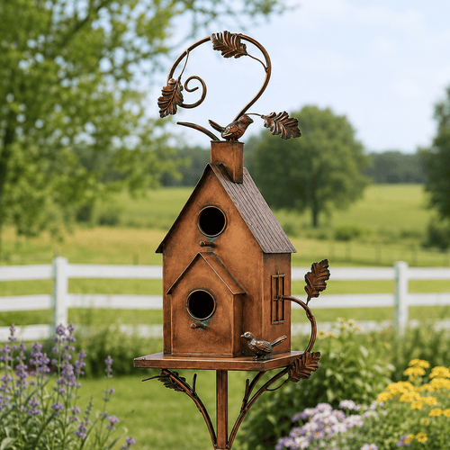 RusticPerch – Handcrafted Garden Birdhouse Décor