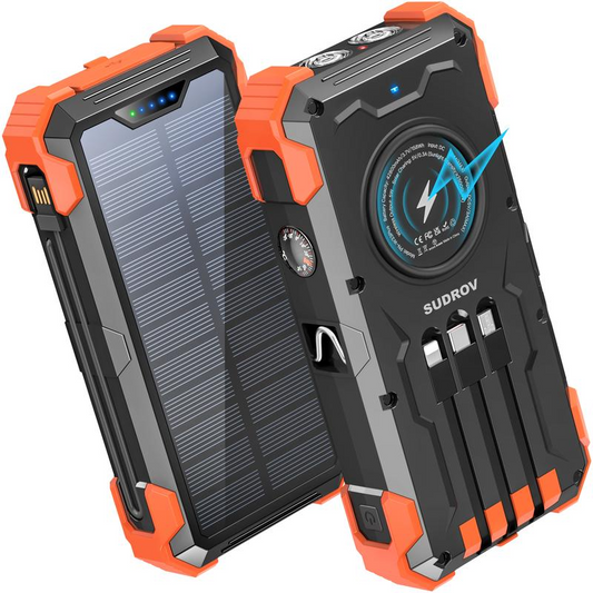 EnergyHub – 7-Output Solar Wireless Power Bank