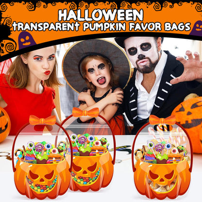 PumpkinJoy – Halloween Transparent Favor Bags