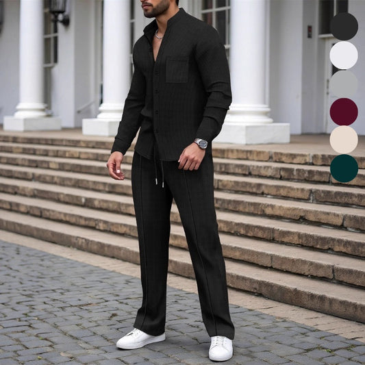 VeloraComfort – Casual Waffle Loungewear Set