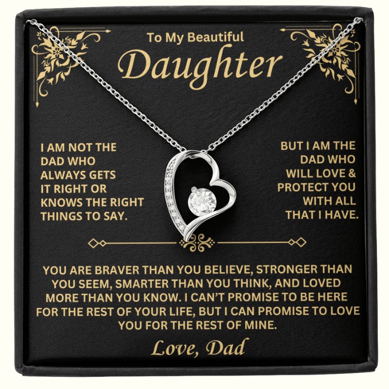 ForeverLove – To My Daughter Heartfelt Love Necklace