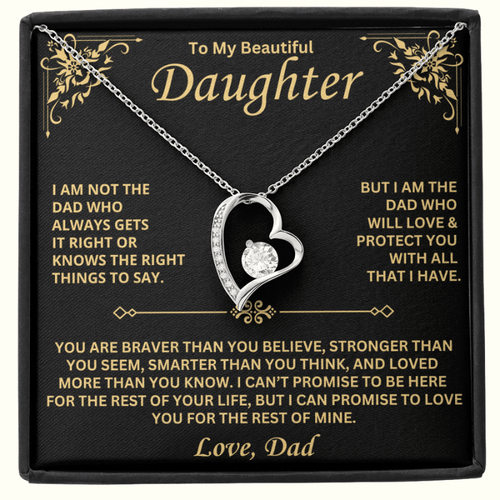 ForeverLove – To My Daughter Heartfelt Love Necklace